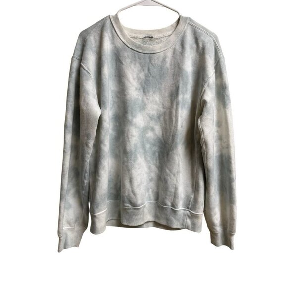 Grays Tops - Abercrombie SoftAF Sweatshirt Small Garment Dyed Gray Tie Dye Crewneck